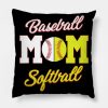 Softball Baseball Mom Throw Pillow Official Softball Merch