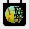 Softball Shirt For Girls And Women Tote Official Softball Merch