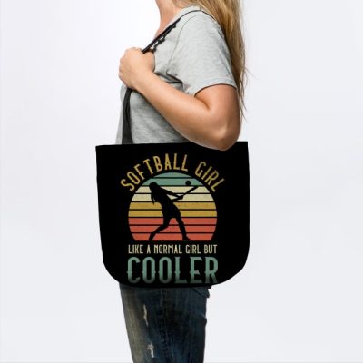 Softball Girl Like A Normal Girl But Cooler Tote Official Softball Merch