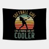 Softball Girl Like A Normal Girl But Cooler Tapestry Official Softball Merch