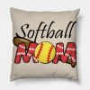 Softball Mom Throw Pillow Official Softball Merch