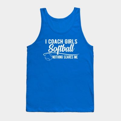 Softball I Coach Girls Softball Nothing Scar Tank Top Official Softball Merch