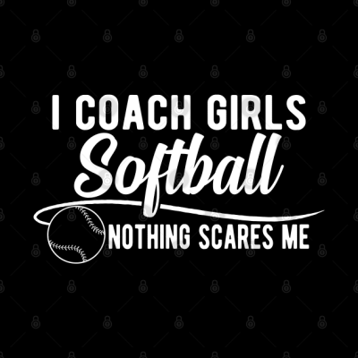 Softball I Coach Girls Softball Nothing Scar Throw Pillow Official Softball Merch