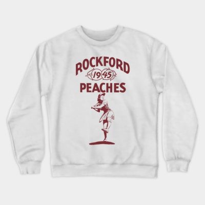 Vintage Rockford Peaches Promo Crewneck Sweatshirt Official Softball Merch