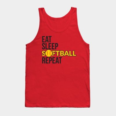 Eat Sleep Softball Repeat Tank Top Official Softball Merch