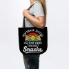 Softball Sister Im Just Here For The Snacks Retro  Tote Official Softball Merch