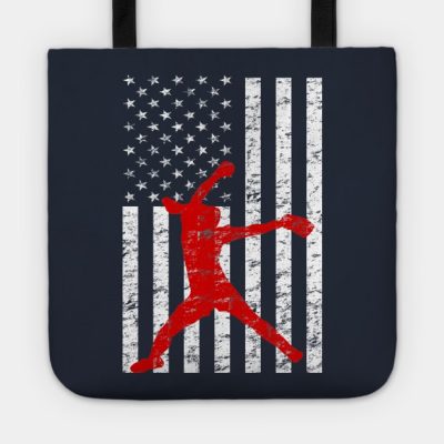 Softball Pitching American Flag Fastpitch Softball Tote Official Softball Merch