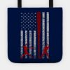 Fastpitch Softball American Flag Grunge Love Softb Tote Official Softball Merch