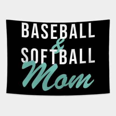 Baseball And Softball Mom Baseball Mom Tapestry Official Softball Merch