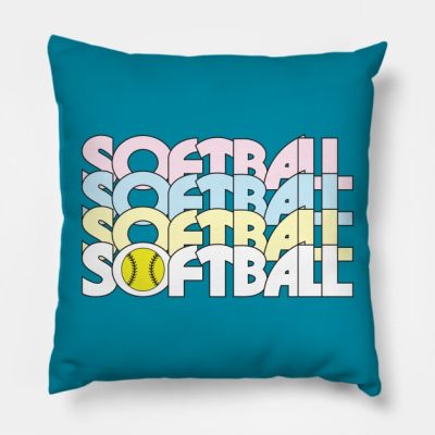 Softball X4 Throw Pillow Official Softball Merch