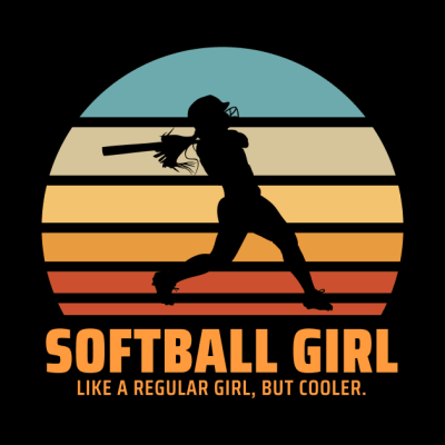 Softball Girl Throw Pillow Official Softball Merch