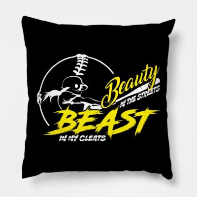 Softball Beast Throw Pillow Official Softball Merch