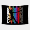 Retro Softball Silhouette Tapestry Official Softball Merch