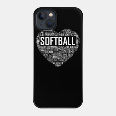 Softball Heart Love Phone Case Official Softball Merch