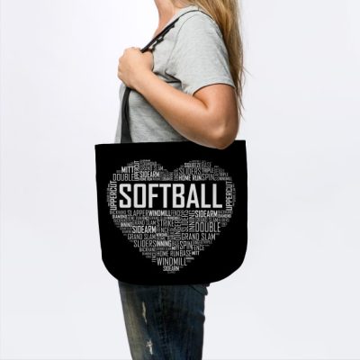 Softball Heart Love Tote Official Softball Merch