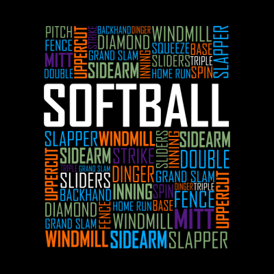 Softball Lovers Design Tapestry Official Softball Merch