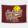 Softball Mom Retro Sports Gift Tapestry Official Softball Merch