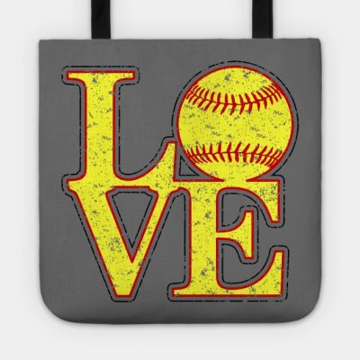 Vintage Love Girls Softball Fastpitch Softball Lov Tote Official Softball Merch