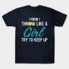 Funny Softball Pitcher Batter Catcher Girls T-Shirt Official Softball Merch