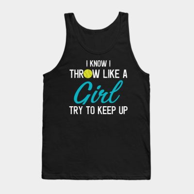 Funny Softball Pitcher Batter Catcher Girls Tank Top Official Softball Merch