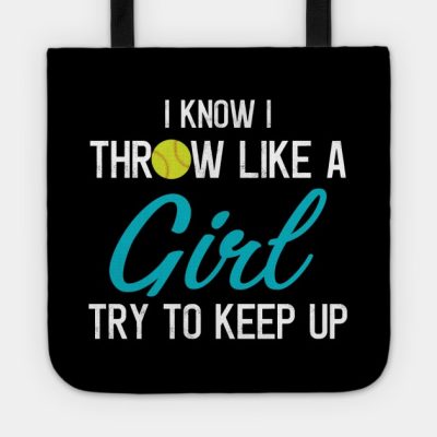 Funny Softball Pitcher Batter Catcher Girls Tote Official Softball Merch