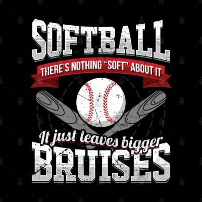 Softball Nothing Soft Leaves Bigger Bruises Tapestry Official Softball Merch