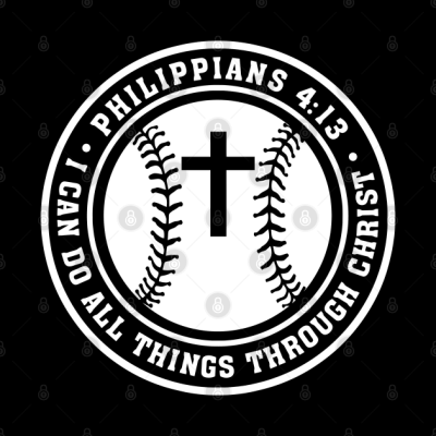 Baseball Softball Philippians 4 13 Jesus I Can Do  Phone Case Official Softball Merch