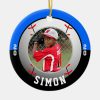 baseball blue black team colors ceramic ornament ra89df594afc5442fb0b33cc15c014f74 x7s2y 8byvr 1000 - Softball Gifts