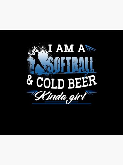 I Am A Softball And Cold Beer Kinda Girl Tapestry Official Softball Merch