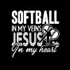 Softball - Softball In My Veins Tote Bag Official Softball Merch