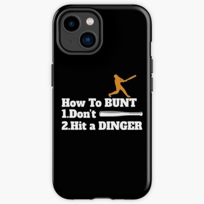 How To Bunt, Hit A Dinger Funny Baseball Iphone Case Official Softball Merch