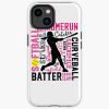 Softball Girl Softball Art Typography Softball Tta Iphone Case Official Softball Merch