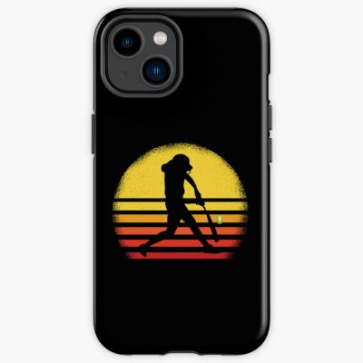 Sunset Silhouette Batter Fastpitch Softball Iphone Case Official Softball Merch