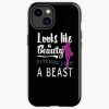 Funny Looks Like A Beauty Pitches Like A Beast Girls Softball Iphone Case Official Softball Merch