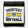 personalized add name softball player varsity team drawstring bag r865734b5daf0414ba3580aaa08d6b52d zffcx 1000 - Softball Gifts