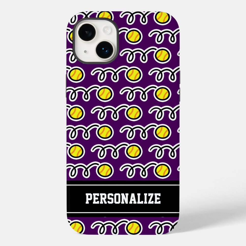 personalized yellow softball sports pattern girls case mate iphone case r3c7dc302c89d4323a798131a6314c139 s0dnz 1000 - Softball Gifts