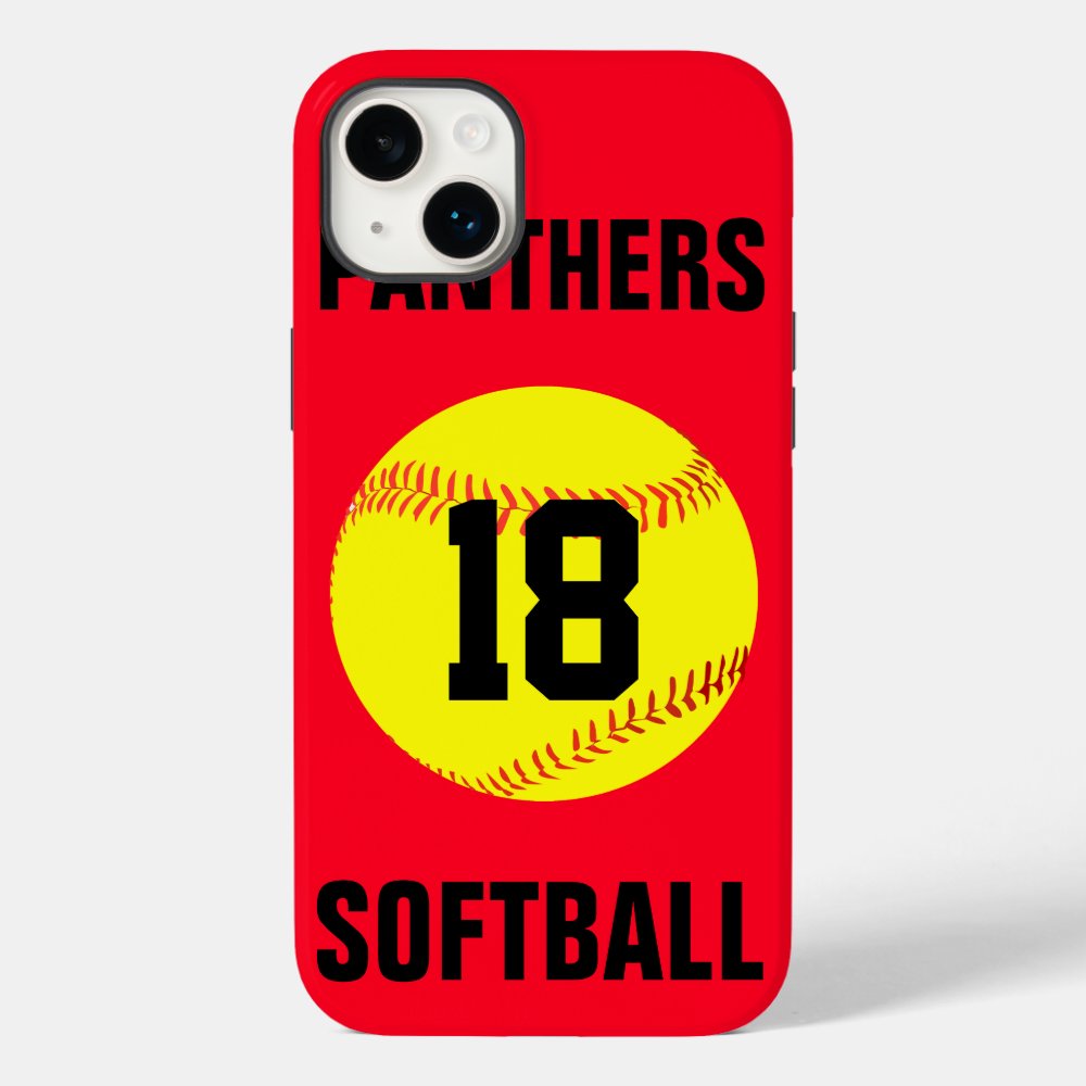 pick your own color custom softball phone case raff050ff9d3b4c8da042eff3da6b7ded s0dnz 1000 - Softball Gifts