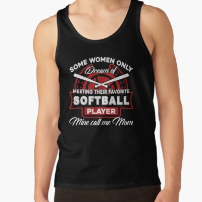 I Am A Softball Player Mom Tank Top Official Softball Merch