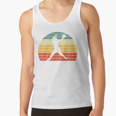 Vintage Softball Player Pitching Tank Top Official Softball Merch