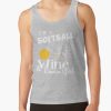 Softball - Softball Wine Kinda Girl Tank Top Official Softball Merch