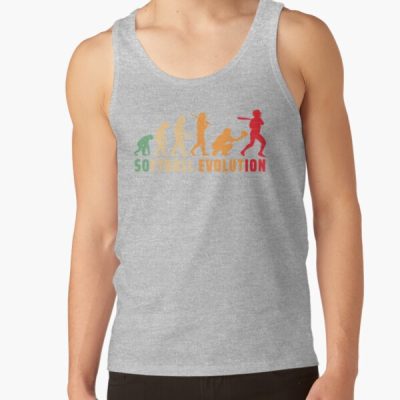 Softball Evolution - Funny Softball Quote Tank Top Official Softball Merch