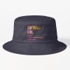 Softball Girl Definition In Watercolor Bucket Hat Official Softball Merch