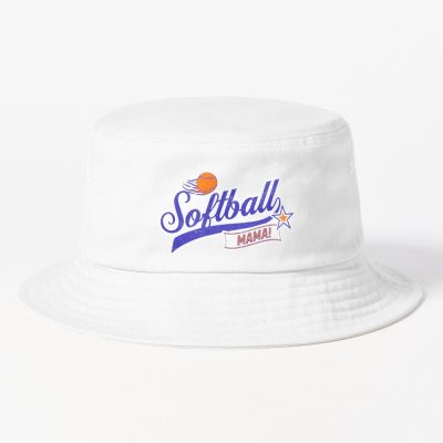 Softball Mom Biggest Fan, Softball Ideas, Softball Life Distressed Baseball, Funny Baseball Mom, Baseball Mom Gift Bucket Hat Official Softball Merch