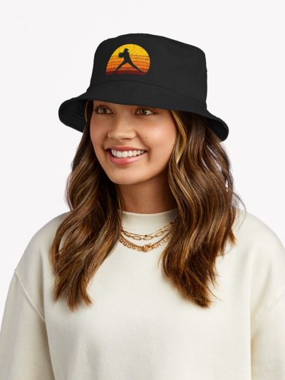 Softball Pitcher Girl Bucket Hat Official Softball Merch