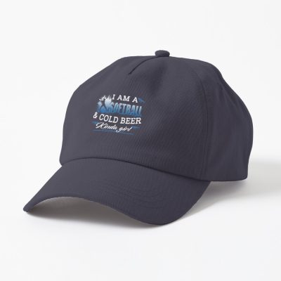 I Am A Softball And Cold Beer Kinda Girl Cap Official Softball Merch