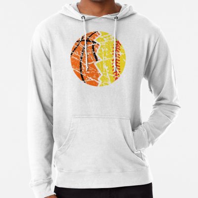 Softball Basketball Ball - Gift For Softball Lover Basketball Lover Hoodie Official Softball Merch