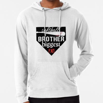 Softball Lttle Brother Biggest Fan Hoodie Official Softball Merch