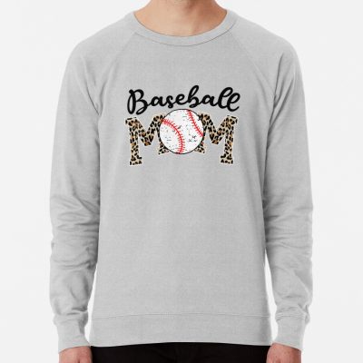 Softball Baseball Mom Leopard Tee Mother'S Day Sweatshirt Official Softball Merch