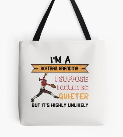 I'M A Softball Grandma Gft For Softball Lovers Tote Bag Official Softball Merch