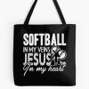 Softball - Softball In My Veins Tote Bag Official Softball Merch